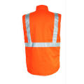 Flammhemmender orangefarbener Bodywarmer